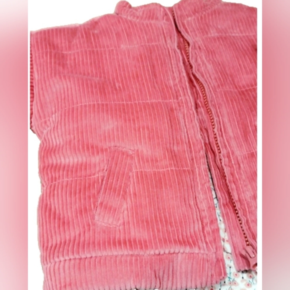 KOALA KIDS 3-pc Outfit 18M Pink Corduroy Plush Jacket Long Sleeve Tee Jeans NWT - Picture 11 of 16